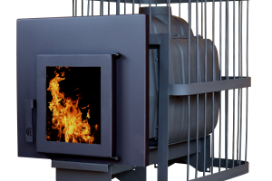 Печь банная ComfortProm ЧУГУН, для парной до 20 кубов, вес 74 кг, длина дров до 40 см, на 130 кг камней, дверь со стеклом