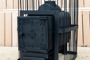 Печь банная ComfortProm ЧУГУН ПРЕМИУМ, для парной до 26 кубов, вес 84 кг, длина дров до 50 см, на 160 кг камней, чугунная дверь  