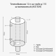 Теплообменник труба Ø115мм/V12л AISI 430/1,0мм ТП-12