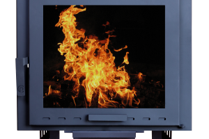 Печь банная ComfortProm СТАЛЬ 8 мм, для парной до 26 кубов, вес 110 кг, длина дров до 50 см, на 160 кг камней, ПАНОРАМА