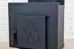 Печь банная ComfortProm СТАЛЬ 3 мм, для парной до 14 кубов, вес 46 кг, длина дров до 29 см, на 20кг камней, стальная дверь ОГОНЕК