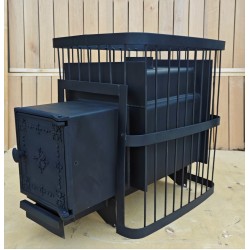 Печь банная ComfortProm СТАЛЬ 8 мм, для парной до 26 кубов, вес 105 кг, длина дров до 50 см, на 160 кг камней, чугунная дверь Печь банная ComfortProm СТАЛЬ 8 мм, для парной до 26 кубов, вес 105 кг, длина дров до 50 см, на 160 кг камней, чугунная дверь