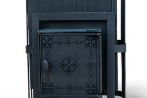 Печь банная ComfortProm СТАЛЬ 3 мм БЕЗ ВЫНОСА, для парной до 20 кубов, вес 53 кг, длина дров до 40 см, на 130 кг камней, чугунная дверь