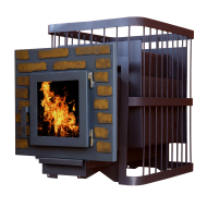 Печь банная ComfortProm СТАЛЬ 8 мм, для парной до 20 кубов, вес 89 кг, длина дров до 40 см, на 130 кг камней, дверь со стеклом декор Печь банная ComfortProm СТАЛЬ 8 мм, для парной до 20 кубов, вес 89 кг, длина дров до 40 см, на 130 кг камней, дверь со стеклом декор