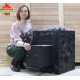Печь банная ComfortProm СТАЛЬ 3 мм СТАНДАРТ, для парной до 16 кубов, вес 51 кг, длина дров до 30 см, на 130 кг камней, чугунная дверь
