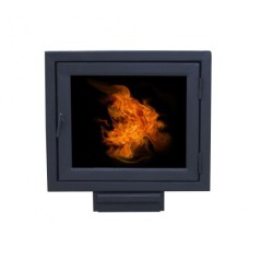 Печь банная ComfortProm СТАЛЬ 8 мм 20м3, ПАНОРАМА