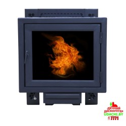 Печь банная ComfortProm СТАЛЬ 8 мм 26м3, ПАНОРАМА