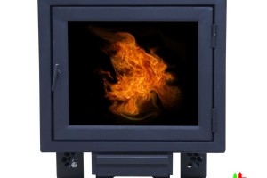 Печь банная ComfortProm СТАЛЬ 8 мм 26м3, ПАНОРАМА