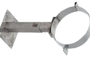 Хомут настенный регулируемый из нержавеющей стали
