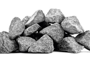 Камни для бани Габбро-диабаз колотые (крупные 70 - 140мм)  20кг