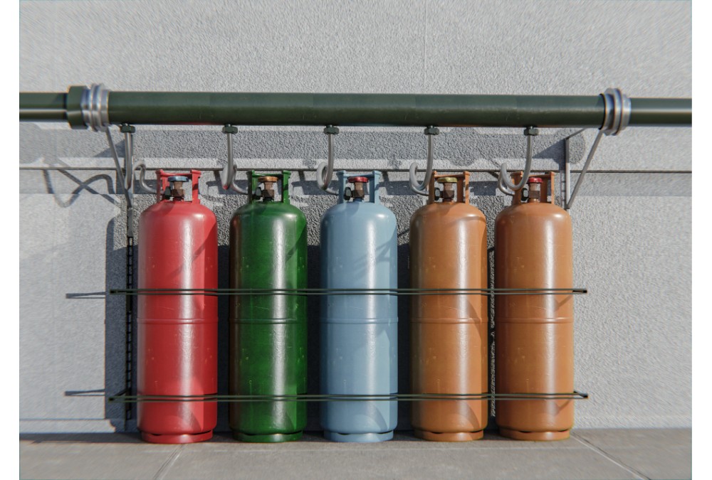 Шкафы для газовых баллонов