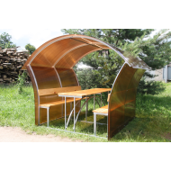 Беседка "ComfortProm Астра" с зашитыми стенками - 2 метра БЕСПЛАТНАЯ ДОСТАВКА