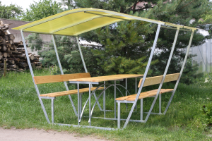  Беседка "ComfortProm Тюльпан" с зашитыми стенками - 2 метра БЕСПЛАТНАЯ ДОСТАВКА