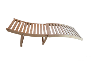 Шезлонг складной, шлифованный