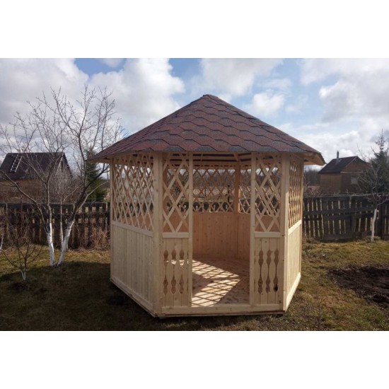 Беседка шестигранная 3,5 метра