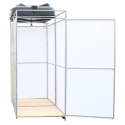 Летний душ с тамбуром "ComfortProm" + бак с подогревом + Бесплатная доставка