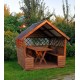 Беседка деревянная ComfortProm с двухскатной крышей 2x2 метра