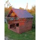 Беседка деревянная ComfortProm с двухскатной крышей 2x2 метра