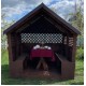 Беседка деревянная ComfortProm с двухскатной крышей 2x2 метра