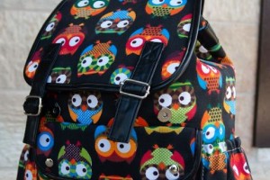 Рюкзак с принтом (темный)