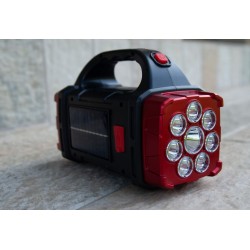 Фонарь аккумуляторный ручной красный