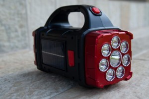 Фонарь аккумуляторный ручной красный