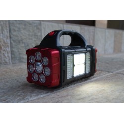 Фонарь аккумуляторный ручной красный