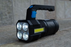 Фонарь аккумуляторный ручной синий